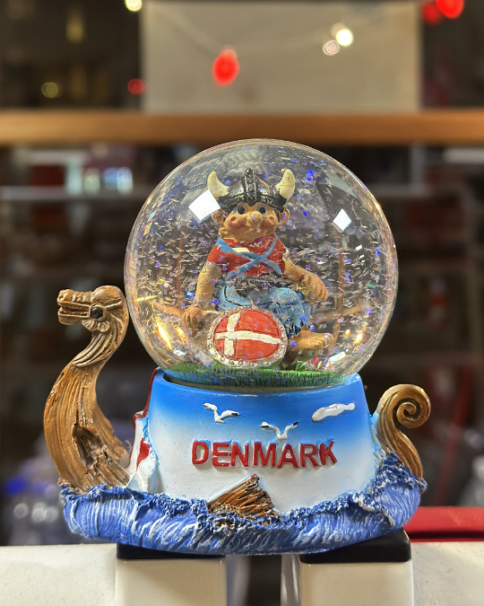 Denmark Viking Snow Globe Souvenir