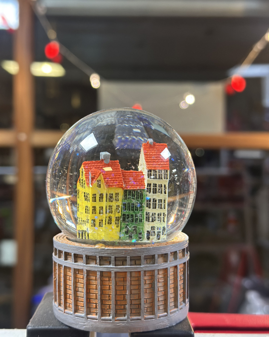 Copenhagen Nyhavn Snow Globe Souvenir